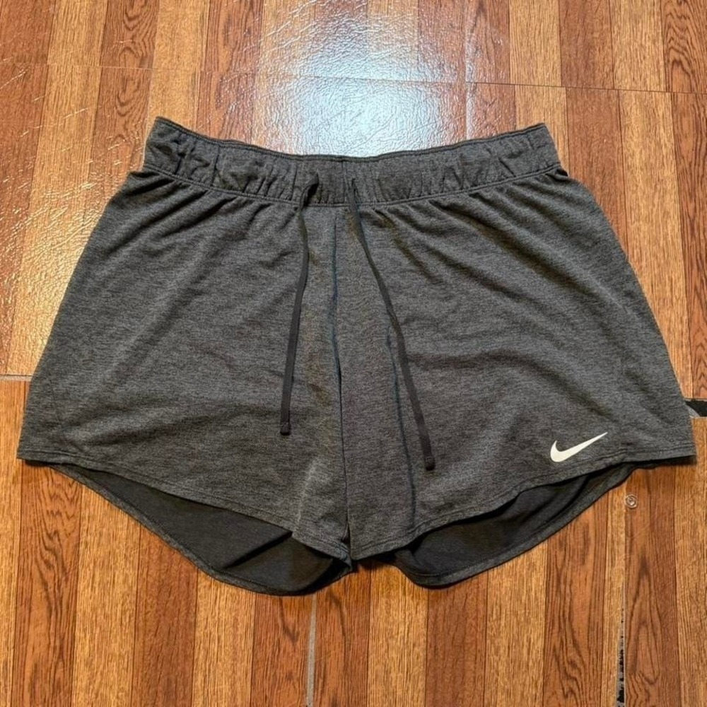 Nike Grey Women's Dri-Fit Tech Retro‎ Sportswear Running Train Shorts XL